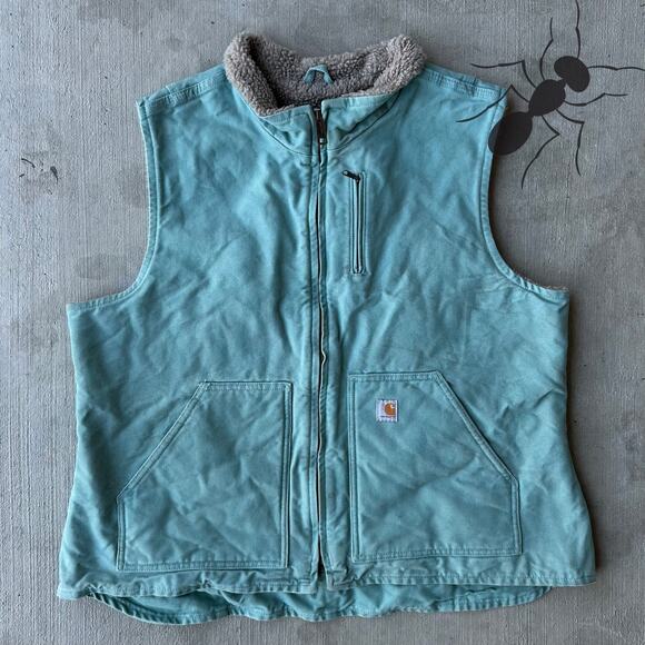 Carhartt Other - Vintage Y2K Carhartt WOMENS WV001 Light blue work wear vest